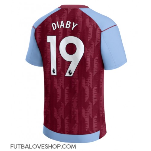 Dres Aston Villa Moussa Diaby #19 Domáci 2023-24 Krátky Rukáv